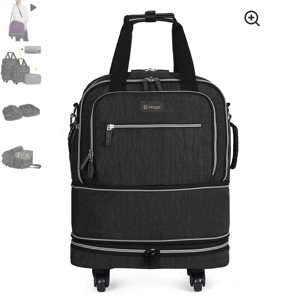 Baiggi Zipsack Boost! Underseater Expands to Carry On; Black NWOT